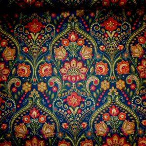Cotton Mediterranean January Navy Fabric